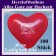 Herzluftballons in Rot, Alles Gute zur Hochzeit, 30 cm, 1-seitig bedruckt, 100 Stück