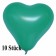 Herzluftballons 12-14 cm, Grün, 10 Stück