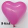 Herzluftballons, 8-12 cm, pink, 10 Stück