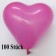 Herzluftballons, 8-12 cm, pink, 100 Stück