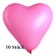 Herzluftballons, 8-12 cm, rosa, 10 Stück