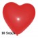 Herzluftballons, 8-12 cm, rot, 10 Stück