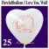 Herzluftballons I Love You, Weiß, 30 cm, 25 Stück