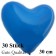 Herzluftballons Blau, Gute Qualität, 30 Stück, 30 cm