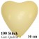 Herzluftballons Elfenbein, Gute Qualität, 100 Stück, 30 cm