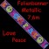 Folien-Banner Hippie-Party, Love Peace