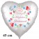 Hochzeit - Herzlichen Glückwunsch. Herzballon zur Hochzeit, Folienballon inklusive Helium