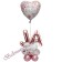 Stilvolle Tischdekoration mit Luftballons, Alles Liebe zur Hochzeit - Ja 