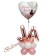 Stilvolle Tischdekoration mit Luftballons, Ewige Liebe - Ja