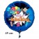 Hurra - endlich ein Schulkind, runder blauer Luftballon aus Folie, 45 cm, inklusive Helium