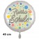 Hurra Schule. Luftballon aus Folie, 45 cm, inklusive Helium, Satin de Luxe, weiß