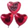 Ich liebe dich, schwebende Helium Luftballons, Bouquet 14