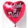 Ich liebe dich, Herzluftballon aus Folie mit Luftballon-Bärchen inklusive Helium