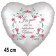 In guten wie in schlechten Zeiten, Luftballon aus Folie in Herzform zur Hochzeit, 45 cm, ohne Helium