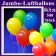 Jumbo Luftballons 40 cm x 36 cm, große Latex-Rundballons, 500 Stück