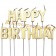 Happy Birthday Geburtstagskerzen, gold, Buchstabenkerzen