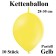 Ketten-Luftballons, gelb, 10 Stück, 12"