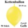 Ketten-Luftballons, gelb, 50 Stück, 12"