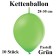 Ketten-Luftballons, grün, 10 Stück, 12"