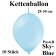 Ketten-Luftballons, himmelblau, 10 Stück, 12"
