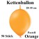 Ketten-Luftballons, orange, 50 Stück, 12"