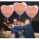 Herzluftballon aus Folie, Rosegold, zum 94. Geburtstag, Rosa-Gold