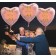 Herzluftballon aus Folie, Rosegold, zum 95. Geburtstag, Rosa-Gold