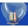 kleiner transparenter Herzluftballon mit Geldscheinen, Geld Geschenk