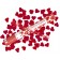 40 cm Konfetti-Shooter mit metallic Herzen in Rot