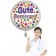 Krankenschwester mit dem großen, bunt gepunkteten Luftballon "Gute Besserung!"