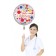 Krankenschwester mit dem colored dots Luftballon "Gute Besserung!"