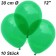 Luftballons Kristall, 30 cm, Grün, 10 Stück