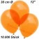 Luftballons Kristall, 30 cm, Orange, 10000 Stück