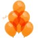 Kristall Luftballons in Orange