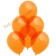 Kristall Luftballons in Orange