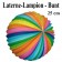 Laterne-Lampion Bunt, 25 cm