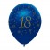 Luftballons Blau zum 18. Geburtstag