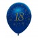 Luftballons Blau zum 18. Geburtstag