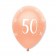 Luftballons Rosegold zum 50. Geburtstag