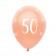 Luftballons Rosegold zum 50. Geburtstag