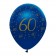 Luftballons Blau zum 60. Geburtstag