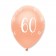 Luftballons Rosegold zum 60. Geburtstag