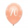 Luftballons Rosegold zum 70. Geburtstag