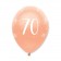 Luftballons Rosegold zum 70. Geburtstag