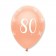 Luftballons Rosegold zum 80. Geburtstag