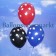 Luftballons zu Silvester und Neujahr, Sterndruck Farbauswahl