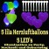 LED-Herzluftballons, Lila , 5 Stück