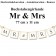 Letterbanner Mr & Mrs