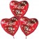 Liebesgrüße 3 I Love You Luftballons mit Ballongas Helium