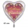 Lieblings Freundin, Herzluftballon, 43 cm, satinweiß, mit Helium